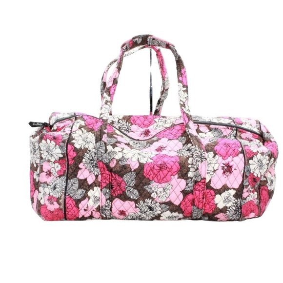 Vera Bradley Handbags - Vera Bradley Multicolor Floral Cotton Zip Top Quilted Travel Shoulder Duffle Bag